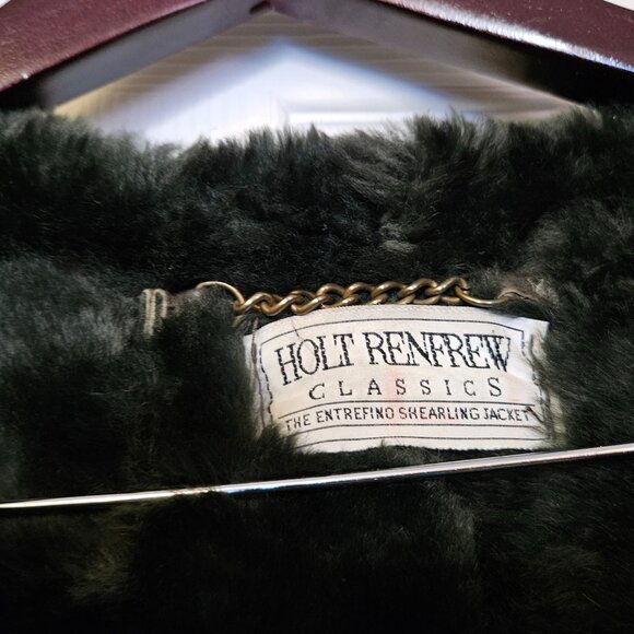 Holt Renfrew Classics Genuine Lambskin Shearling Coat - Made in Canada - S - Picture 4 of 16